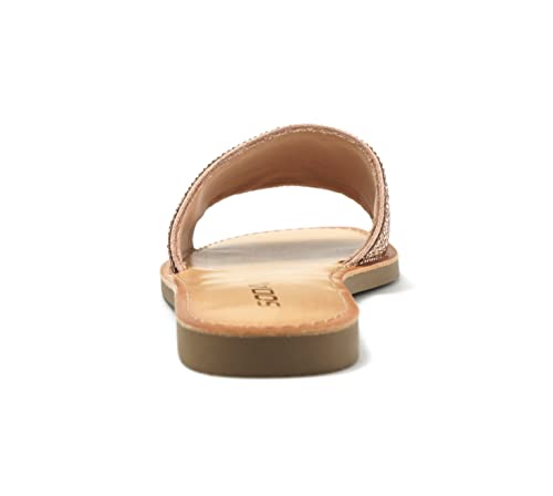 Soda JUSTICE ~ Women Casual Rhinestones Crystal Jewel Comfort Flip Flop Fashion Slide Flat Sandals (7.5, PENNY, numeric_7_point_5)