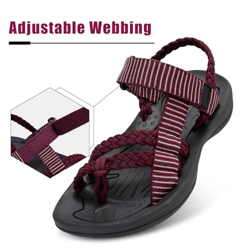CAMEL CROWN Women's Hiking Sandals Comfortable Walking Sandals for Women Flip Flop Sandals Athletic Sport Sandals