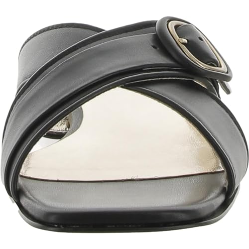 Naturalizer Womens Naia Leather Slip On Slide Sandals Black 5 Medium (B,M)