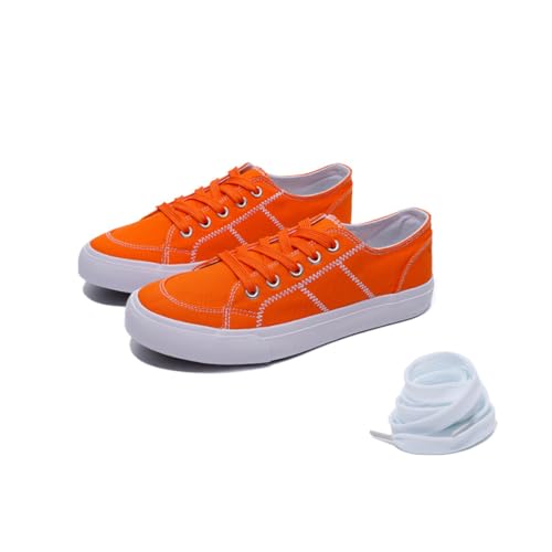 EMMA NEW YORK Sneakers for Women Fashion Sneakers Tennis Shoes Women Sneakers Tenis para Mujeres Womens Shoe Sneakers Women's Sneakers, Orange