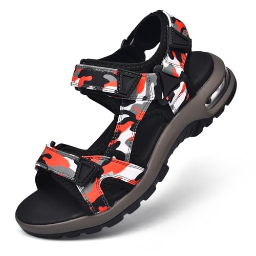 visionreast Mens Athletic Sandals Open Toe Hiking Outdoor Non-slip Sandals Air Cushion Sport Casual Beach Sandals