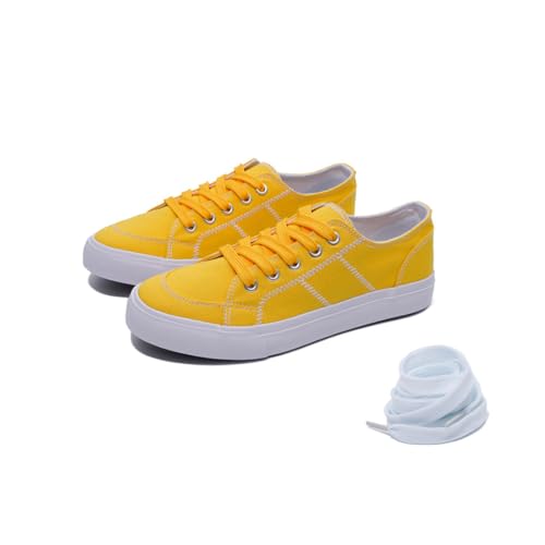 EMMA NEW YORK Sneakers for Women Fashion Sneakers Tennis Shoes Women Sneakers Tenis para Mujeres Womens Shoe Sneakers Women's Sneakers, Yellow