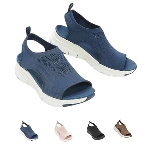 kolewe Shopellox Shoes Sandals, Washable Slingback Orthopedic Slide Sport Sandals Comfort Sandals(Blue