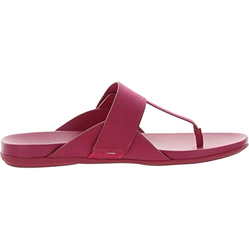 Naturalizer Womens Genn-Twirl Faux Leather Slide Sandals Pink 7.5 Medium (B,M)