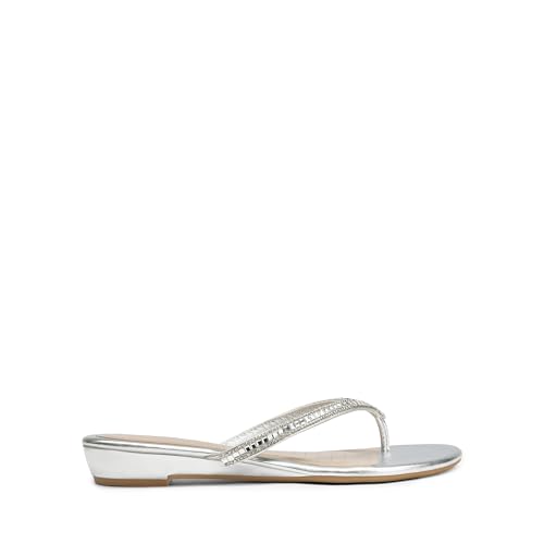 DREAM PAIRS Women's Fashion Rhinestones Design Slides Sandals