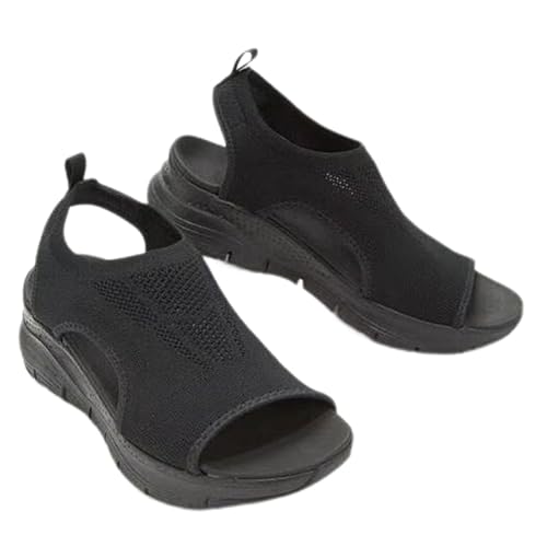 Bulepods Orthopedic Sandals and Pain Relief Sport Sandals Womens(black,numeric_5)