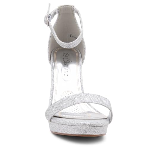 Shoe Land Women's Platform Heels - Chunky Block Heeled Sandals with Ankle Strap, Open Toe Dressy High Heels for Women, Comfortable Prom, Wedding & Party Pumps 2025
