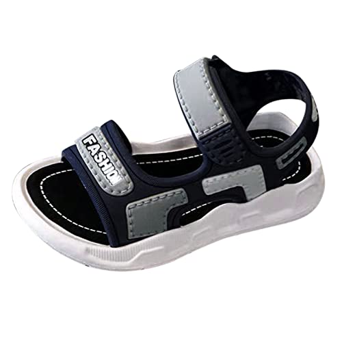 Boys Sandals Adjustable Strap Lightweight Kids Fashion Sport Sandals Outdoor Athletic Casual Sandals (Blue