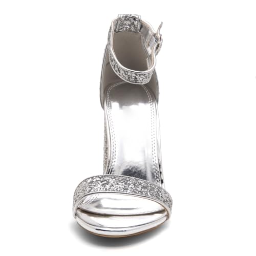 Herstyle Women’s Chunky Block Heels – Open Toe Ankle Strap Sandals