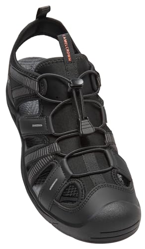CAMEL CROWN Men's Waterproof Hiking Sandals Closed Toe Water Sandals Athletic Sport Sandals Summer Sandal Beach sandals for Outdoor Black 7