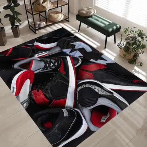 Cool Sneakers Area Rug, Sneakers Rug, Sneaker Shoes Rug, Sport Rug, Sneakers Carpet, Sneakers Gift