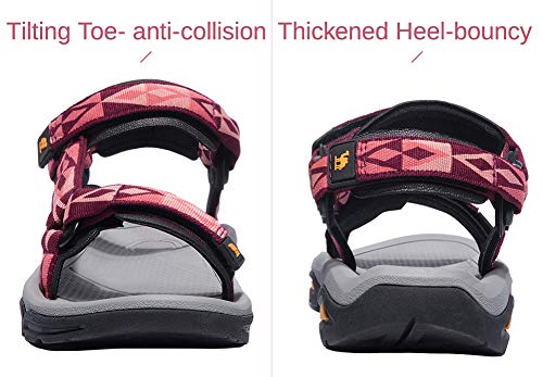 CAMEL CROWN Waterproof Hiking Sandals Women Arch Support Sport Sandals Comfortable Walking Water Sandals for Beach Travel Athletic