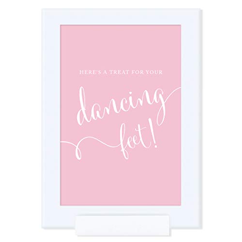 Andaz Press Wedding Framed Party Signs, Blush Pink
