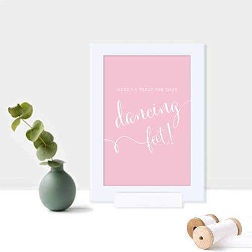 Andaz Press Wedding Framed Party Signs, Blush Pink